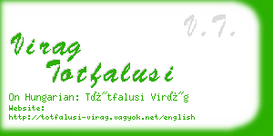 virag totfalusi business card